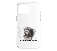 Hashtag Team Jésus Portrait Encre Coque pour iPhone 16 Pro Max