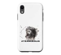 Hashtag Team Jésus Portrait Encre Coque pour iPhone XR