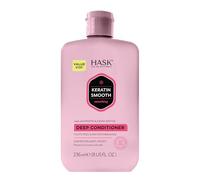HASK Après-shampoing lissant à la kératine pour tous les types de cheveux, sans danger pour la couleur, sans gluten, sans sulfate, sans paraben - 1 flacon de 236 ml