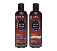 HASK Biotine Boost Ensemble shampoing et après-shampoing épaississant - Couleurs résistantes, sans gluten, sans sulfate, sans paraben - 1 shampoing et 1 après-shampoing