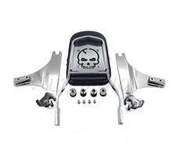 HASkulle AfterMokit Dossier de rechange pour Harley Davidson Softail 1984-2003 Chrome Sissy Bar vertical amovible avec support tête de mort
