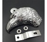 HASkulle AfterMokit Housse de klaxon de rechange pour Harley Davidson Dyna Softail Sportster Touring Trike modèles avec cloche et VRSC V-Rod modèles 1986 et plus Chrome American Eagle Head