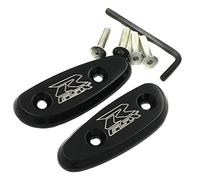 HASkulle Motorcycle Parts Mirror Block Accessories Brackets Off Base Plates for Suzuki GSXR 600 750 1000 GSX-R 2001-2004, Black