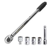 Haskyy 1/2" Clé dynamométrique 28-210 Nm I Convertisseur de Couple I Cliquet réversible Carré d'entraînement Torque Clés àécrous