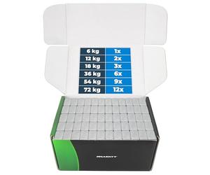 HASKYY 100x Masses D'Équilibrage 12x5g Poids 6KG Poids D Barre Adhésive 60g avec Décollement