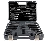 HASKYY 12 Pièces Tournevis Set Ensemble D'Outils Croisillon + Fente Lame Chrome Vanadium Acier dans un coffret système