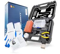 HASKYY 60 pcs kit de réparation de pneus professionnel I Kit de dépannage pour voitures, camions, motos, QUAD, VTT, tracteurs, voitures I y compris instructions en 5 langues