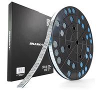 Haskyy 6KG Rouleau de lestage adhésif en zinc, poids en acier, barrette adhésive avec rebord détachable, 1 200 x 5 g