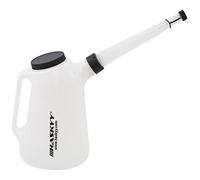 HASKYY Bidon d'huile 1, 2, 3, 4, 5, 6, 8, en L, verre doseur, bouteille d'eau (5 litres) - Blanc