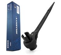 HASKYY liquet pour échafaudage avec fente pour écrou à aile 19/22 mm - Cliquet et clé à molette convertible droite/gauche - Double embout 4 en 1 outil