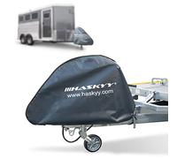 Haskyy Housse de protection universelle pour timon de remorque, caravane - 130 x 75 cm - Taille XXXL - En bâche de camion - Étanche