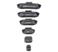 HASKYY Lot de 225 masses d'équilibrage pour jantes en acier Noir 5-30 g