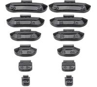 HASKYY Lot de 450 Masses d'équilibrage pour Jantes en Acier Noir 5-30 g