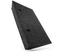 HASKYY Rampe d’accès en Caoutchouc Noir - Largeur : 50-100 cm - Hauteur : 45-70 - 110 mm - Cale en Caoutchouc pour Fauteuil Roulant, seuil de Porte, Voiture