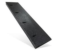 HASKYY Rampe d’accès en Caoutchouc Noir - Largeur : 50-100 cm - Hauteur : 45-70 - 110 mm - Cale en Caoutchouc pour Fauteuil Roulant, seuil de Porte, Voiture