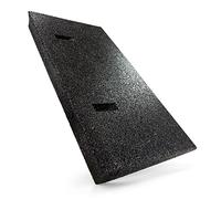 HASKYY Rampe d’accès en Caoutchouc Noir - Largeur : 50-100 cm - Hauteur : 45-70 - 110 mm - Cale en Caoutchouc pour Fauteuil Roulant, seuil de Porte, Voiture