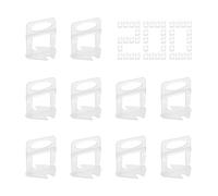 HASLED 200 Pièces Croisillons Autonivelants 3 mm - Croisillon Carrelage Autonivelant Croisillon Autonivelant, Système de Nivellement de Tuiles pour Sol et Mur - Compatible avec Céramique et Pierre