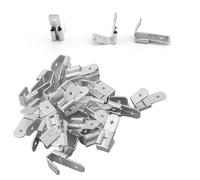HASLED 80 Pièces Cosses à Sertir Double Femelle - 6,3mm cosse electrique | Fil Terminal À Sertir - Douilles Plates - Connecteurs Électriques en Laiton pour Automobile, Électroménager et Bricolage