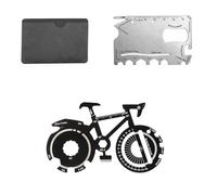 HASLED Multitool Porte-Clés 2 en 1 - Carte Outil Multifonction Compacte pour Cyclistes et Usage Quotidien - Lame, Tournevis et Ouvre-Bouteille Intégrés