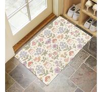 HASLEFND Apis de Chambre Doux Hamster, Fleur, Renard, Tapis de Salon Dessin animé Mignon Antidérapant Lavable en Machine Decor 45 x 75 cm, Moquette pour Salle de séjour Chambre d'enfant Salle de Jeu