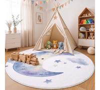 HASLEFND Aquarelle thérapeutique Tapis Rond pour Enfant