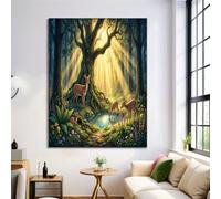 HASLEFND Impressions sur toile Sans cadre, décor mural de Forêt des rêves