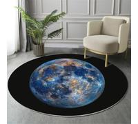 HASLEFND Planète de Science-Fiction Tapis Rond pour Enfant