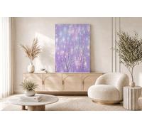 HASLEFND Tableau Décoration Murale Violet 50 x 70 cm - Affiche Taches d'étoiles sur les branches mortes Sans Cadre pour Salon, Chambre, Salle de Bain - Toile Déco Style rêveur et magnifique Maison