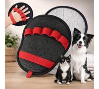 HASLOM Gant Anti-Poils Réutilisable pour Chiens et Chats - Gant Ramasse-Poils Antistatique, Double Face et Lavable - Brosse Ramasse Enlève Poils - Élimine Les Poils d’Animaux sur Canapé, Vêtemen