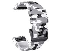 HASMI Bracelet en silicone de 26 mm compatible for le bracelet Garmin Fenix 6X/6X Pro/5X/7X compatible for le bracelet de montre Instinct 2X/Tactix Delta/Enduro 2 (Color : Camo White, Size : 26mm