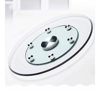 HASMI Plateau Rotatif en Verre, Plateau Tournant Rond Transparent, Plateau Tournant pour Table de Salle à Manger, pour la Maison, Banquets, Restaurants, Cuisines