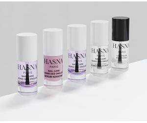 HASNA PARIS - Cure complète Soins des Ongles - réparateur ongles - Renforce et répare vos ongles - Enrichi à l'huile d'Argan- Facile à appliqué - 6ml (Translucide, PACK SOIN ONGLES)