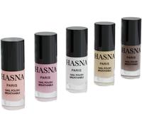 Hasna Paris - Vernis À Ongles Halal - Collection Privé - Éco-Responsable - Brillance Et Longue Tenue - Facile À Appliquer - Lot De 5x 6ml (Naturel)