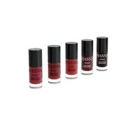 Hasna Paris - Vernis à Ongles Halal - Collection Privé - Éco-Responsable - Brillance et Longue Tenue - Facile à appliquer - lot de 5x 6ml (ROUGE)