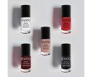 Hasna Paris - Vernis à Ongles Halal - Collection Privé - Éco-Responsable - Brillance et Longue Tenue - Facile à appliquer - lot de 5x 6ml (ESSENTIEL)