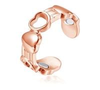 Hasnsofie Vital - Bague magnétique pour femme - Avec aimants puissants - Anxiety Vital - Pour perdre du poids, mieux dormir - Soulage le stress - Réglable - Avec boîte cadeau, Cuivre