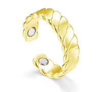Hasnsofie Vital Bague magnétique pour femme avec aimants puissants, bague d'anxiété pour perdre du poids, mieux dormir, soulager le stress, bague magnétique ouverte réglable pour femme, bague vitale