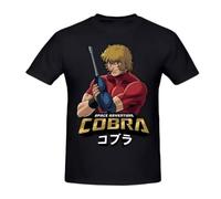 HASNTHA Cobra Space Adventure Retro Vintage Manga T Shirt Oversized Cotton Crewneck Custom Short Sleeve T-Shirt