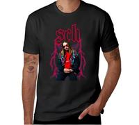 HASNTHA SCH T-Shirt Summer Top Sweat Black t-Shirts for Men