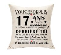 Hasodeo 17 Ans Cadeaux Originaux Décoration d'anniversaire Garçon Fille 17 Ans Fils Nièce Petite - Fille Anniversaire Âge Cadeau d'anniversaire - Vous Été Aimé Depuis 17 Ans Keepskae (17)