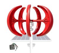 HASORVLUK Éolienne Domestique Axe Vertical Système Hybride Éolien Solaire pour Ferme Extérieur 100W-24V