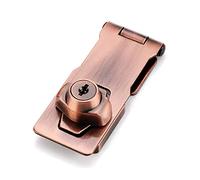 HASP Cadenas à clé pour serrure de placard avec clé pivotante pour armoire avec serrure Husp Paddlock de sécurité pour porte de garage, serrure pour 2 clés