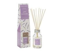 Hassett Green London Diffuseur de Parfum à l'huile Essentielle Just Lavender 100ml - Fragrance d'Intérieur Longue Durée avec 8 Bâtonnets en Rattan pour Une Ambiance Relaxante et Élégante