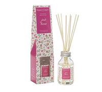 Hassett Green London Diffuseur de Parfum à Rose Juste 100ml - Fragrance d'Intérieur Longue Durée avec 8 Bâtonnets en Rattan pour Un Ambiance Élégante et Apaisante dans Votre Maison