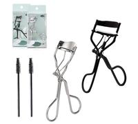 Hassignment Recourbe-cils en acier inoxydable - Outil professionnel pour recourber les cils - Pour un levage durable - Avec recharge de rechange en silicone - Facile à transporter et adapté pour les
