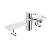 Hassle-Free Organization: The bathroom sink shelf ensures effortless org