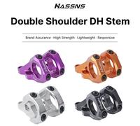 HASSNS tige de vtt dh-spécific double tige d'épaule 31.8mm puissance de vélo DH/AM/FR puissance tige de vélo de descente guidon Table cyclisme HA DH-S Purple