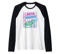 Hasta Manana Iguane Funny Lizard Summer Vacation Reptile Manche Raglan