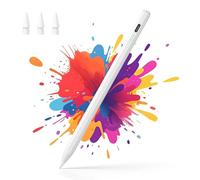 Hastraith Stylet pour Apple iPad 2018-2025, Recharge Rapide 13 Min, Adsorption Magnétique & Rejet de Paume, Sensibilité à l'Inclinaison, Pencil pour iPad 6-11/Pro 3-7/Air 3-7/Mini 5-7 Génération,Blanc
