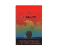 HASUEQWERURU It Follows Affiches d'art mural esthétique sur toile vintage pour salon, chambre à coucher (30 x 45 cm) sans cadre